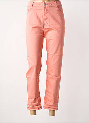 Jeans coupe slim tissage brut taille normale rose VOGGO femme