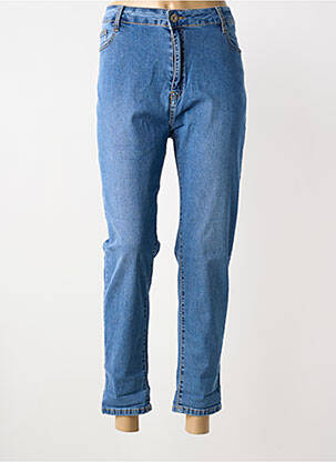 Jeans coupe slim tissage brut taille normale bleu VOGGO femme