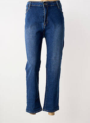 Jeans coupe slim tissage brut taille normale bleu VOGGO femme