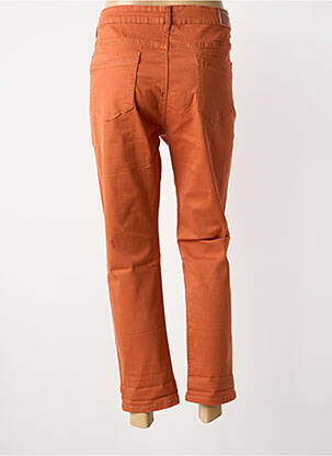 Jeans coupe slim tissage brut taille normale orange VOGGO femme