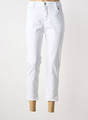 Jeans coupe slim tissage brut taille normale blanc VOGGO femme