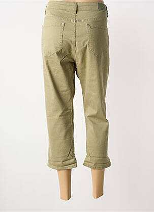 Pantacourt stretch taille normale vert VOGGO femme