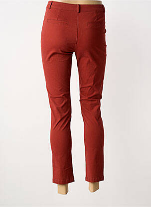 Pantalon 7/8 stretch taille normale rouge SARAH JOHN femme