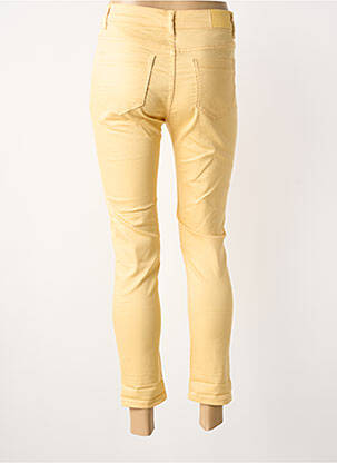 Jeans skinny tissage brut taille normale jaune VOGGO femme