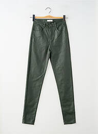 Pantalon slim stretch taille normale vert SARAH JOHN femme