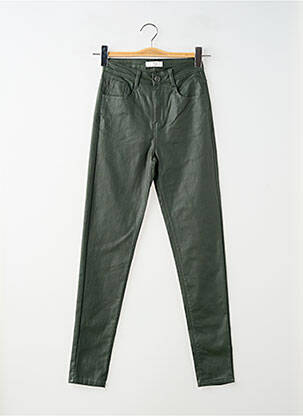 Pantalon slim stretch taille normale vert SARAH JOHN femme