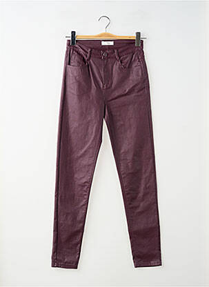 Pantalon slim stretch taille normale violet SARAH JOHN femme