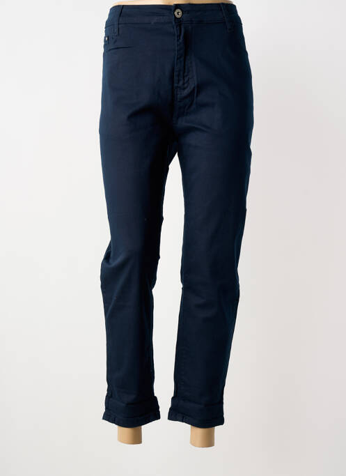 Jeans coupe slim tissage brut taille normale bleu VOGGO femme