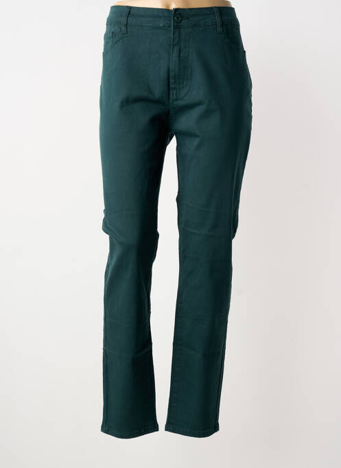Jeans coupe slim tissage brut taille normale vert VOGGO femme