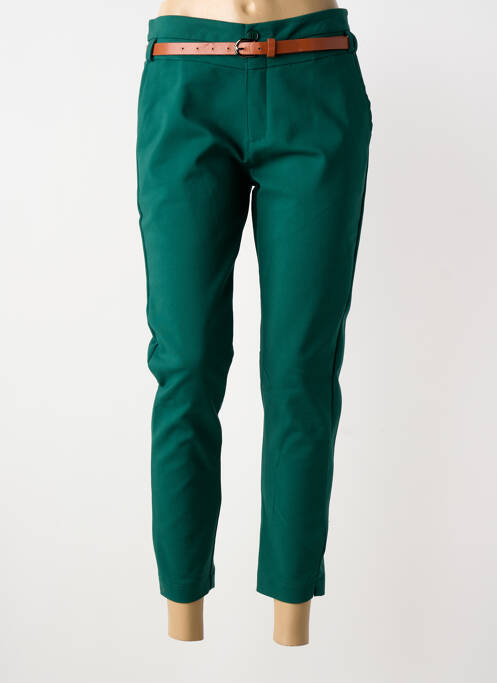 Pantalon 7/8 stretch taille normale vert SARAH JOHN femme