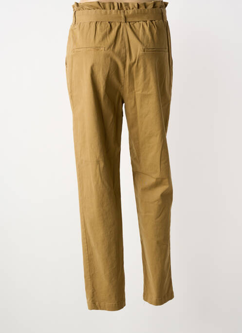 Pantalon chino tissage popeline taille normale marron FASCINATE femme