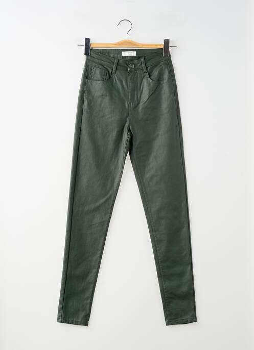 Pantalon slim stretch taille normale vert SARAH JOHN femme