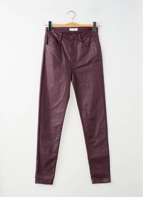 Pantalon slim stretch taille normale violet SARAH JOHN femme
