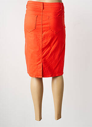 Jupe mi-longue stretch orange MISS FANNY femme