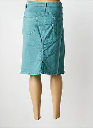 Jupe mi-longue taille normale bleu VOGGO femme