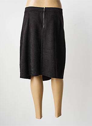 Jupe mi-longue taille normale noir A BELLE femme