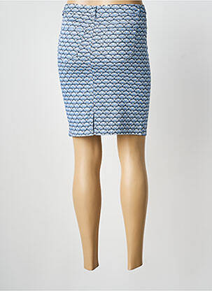 Jupe mi-longue stretch bleu SARAH JOHN femme