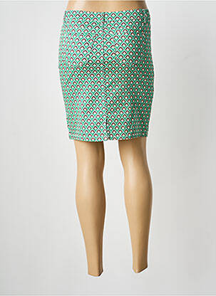 Jupe mi-longue stretch vert SARAH JOHN femme