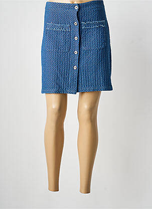 Jupe courte poches bleu JUBYLEE femme