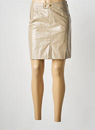 Jupe courte taille normale beige CHARLIOR femme