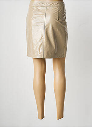 Jupe courte taille normale beige CHARLIOR femme