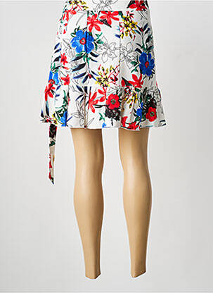 Jupe courte taille normale blanc GUIMANOS femme