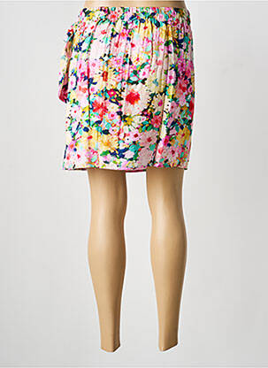 Jupe courte taille élastique rose CERISE BLUE femme