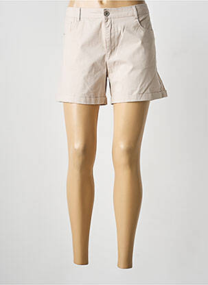 Short fermeture zippée sous rabat boutonné taille normale beige SARAH JOHN femme