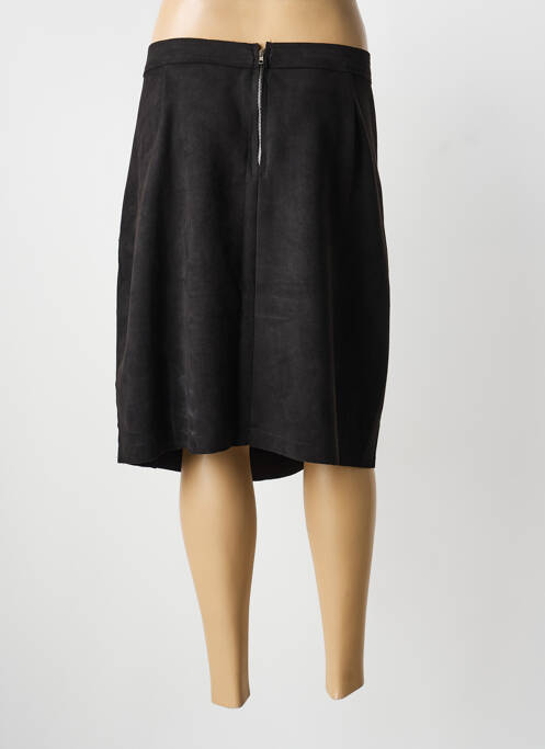 Jupe mi-longue taille normale noir A BELLE femme
