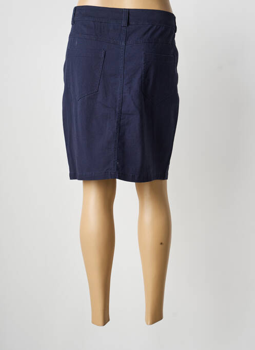 Jupe mi-longue taille normale bleu A BELLE femme