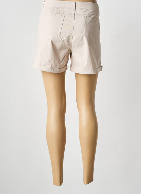 Short fermeture zippée sous rabat boutonné taille normale beige SARAH JOHN femme