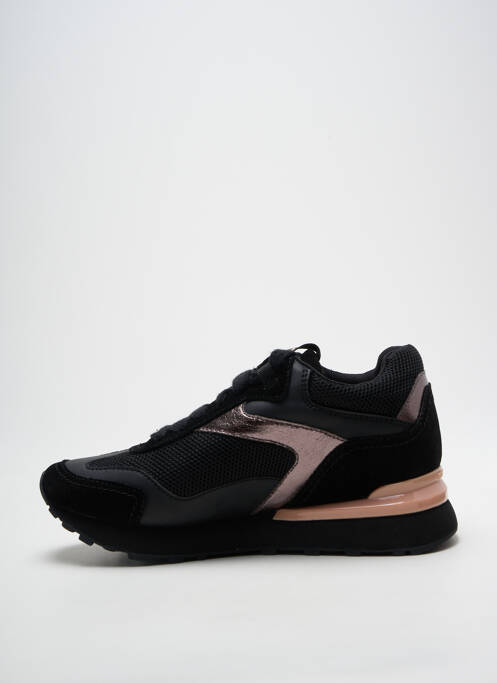 Baskets tissage satiné talon plat jusqu'à 3cm noir GIOSEPPO femme