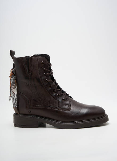 Bottines/boots talon bas talon plat jusqu'à 3cm marron GOODSTEP femme