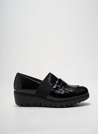 Mocassins effet froissé talon de 4 à 6cm noir WONDERS femme