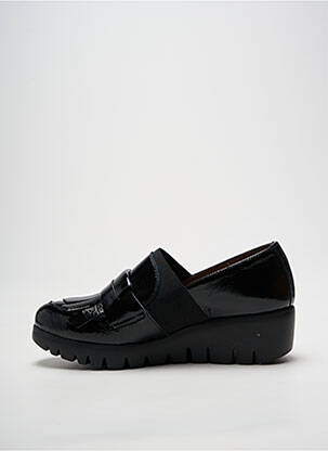 Mocassins effet froissé talon de 4 à 6cm noir WONDERS femme