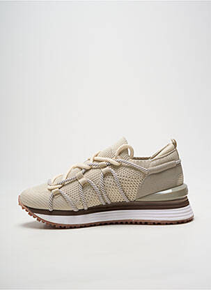 Baskets bout rond talon de 4 à 6cm beige GIOSEPPO femme