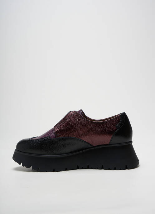 Derbies matière lisse talon de 4 à 6cm violet WONDERS femme