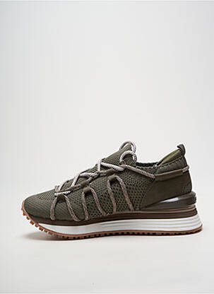 Baskets bout rond talon de 4 à 6cm vert GIOSEPPO femme