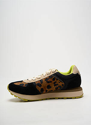 Baskets bout rond talon plat jusqu'à 3cm noir GIOSEPPO femme