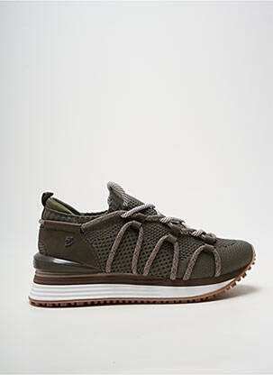 Baskets bout rond talon de 4 à 6cm vert GIOSEPPO femme