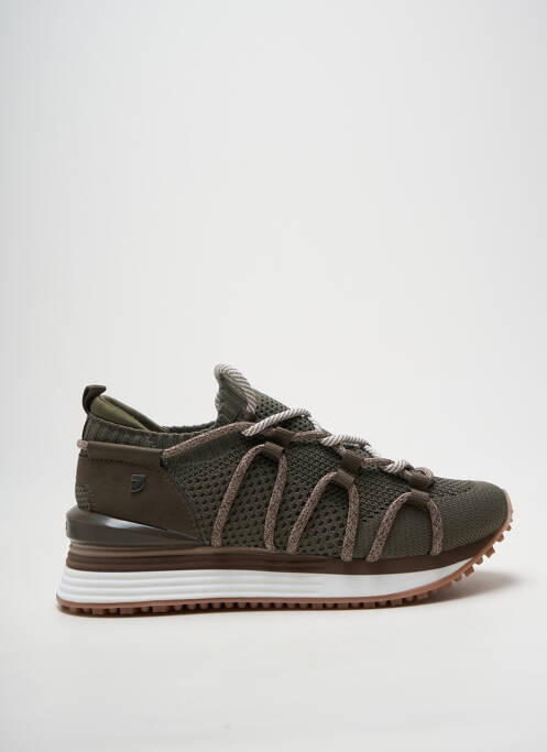 Baskets bout rond talon de 4 à 6cm vert GIOSEPPO femme