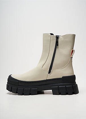 Bottines/boots talon bas talon plat jusqu'à 3cm beige REFRESH femme