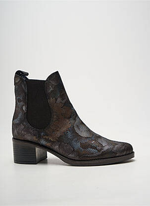 Bottines/boots tissage satiné talon de 4 à 6cm argent PINTO DI BLU femme
