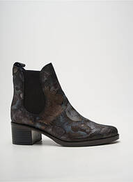Bottines/boots tissage satiné talon de 4 à 6cm argent PINTO DI BLU femme