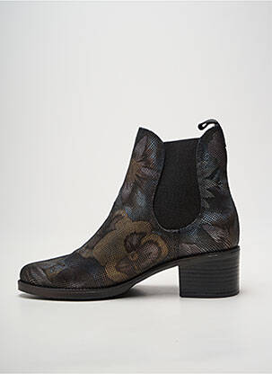 Bottines/boots tissage satiné talon de 4 à 6cm argent PINTO DI BLU femme