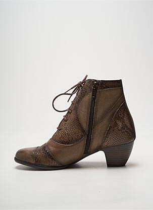 Bottines/boots cubain talon de 4 à 6cm marron PINTO DI BLU femme