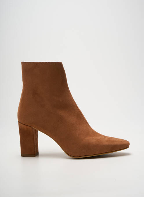 Bottines/boots bout pointu talon de 4 à 6cm marron GIULIA femme