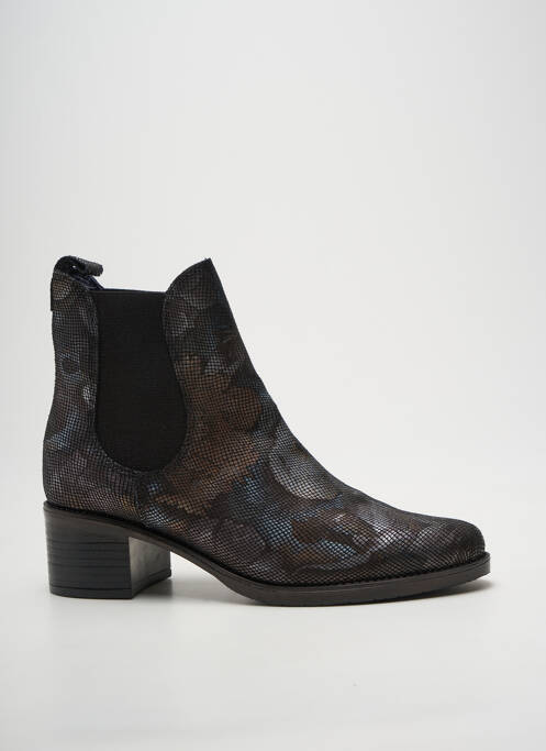Bottines/boots tissage satiné talon de 4 à 6cm argent PINTO DI BLU femme