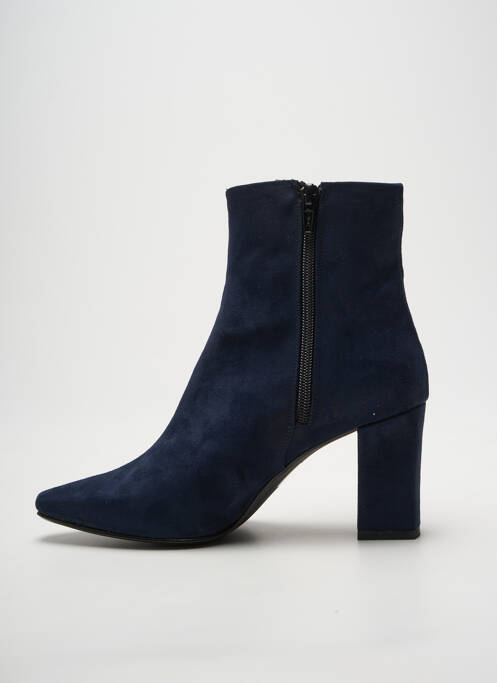 Bottines/boots bout pointu talon de 4 à 6cm bleu GIULIA femme