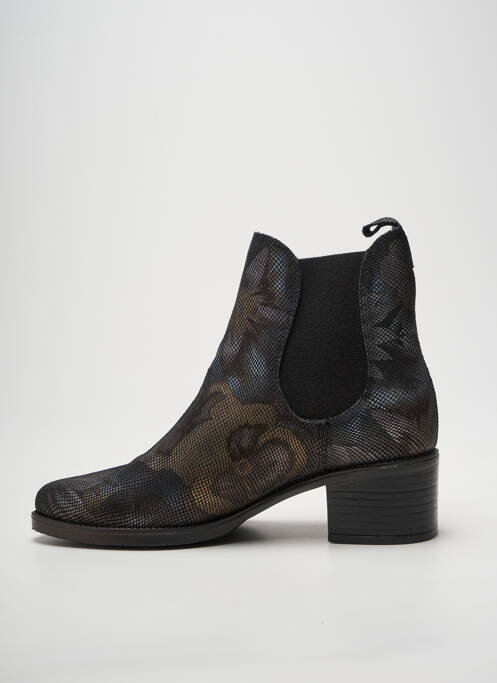 Bottines/boots tissage satiné talon de 4 à 6cm argent PINTO DI BLU femme